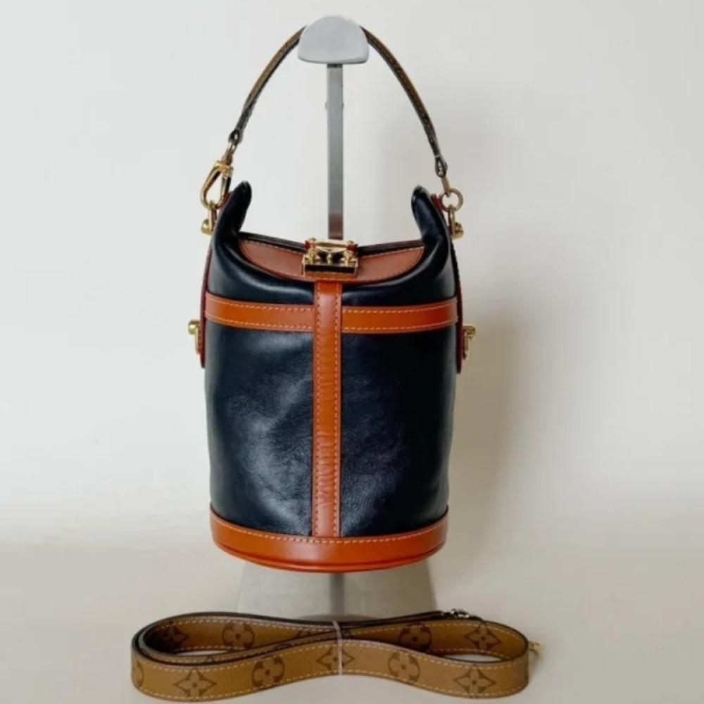 Louis Vuitton Leather Duffle Monogram Reverse HandBag